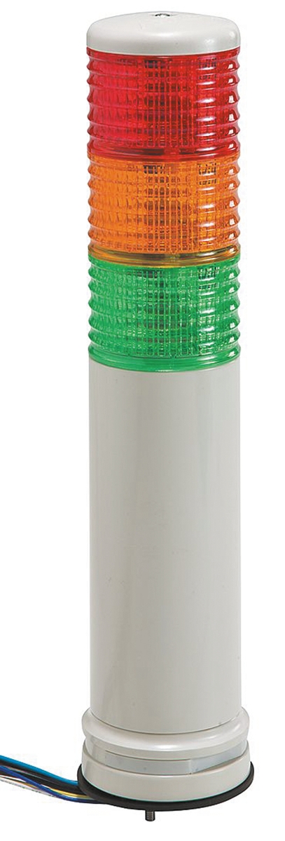 Schneider Electric Harmony XVC Series Orange, Red, Red/Green/Orange Signal Tower, 3 Lights, 100 → 240 V ac, Base