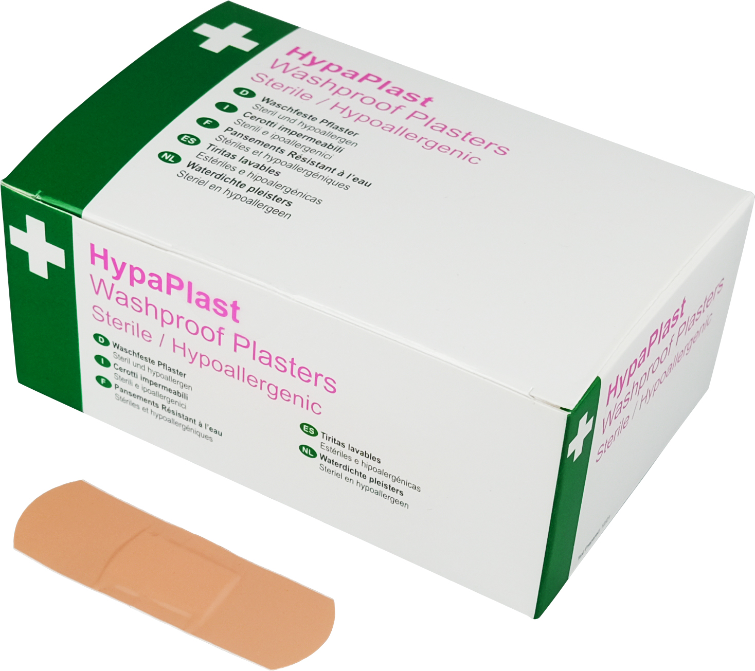 RS PRO Pink First Aid Bandages Plaster, 100 Per Package