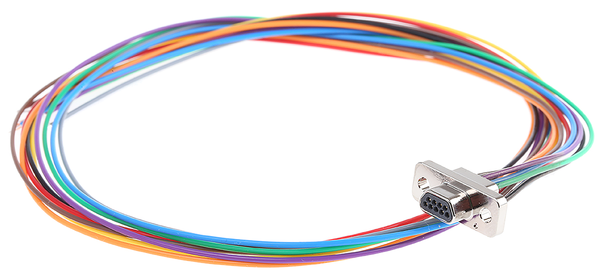 ITT Cannon MDM 9 Way Cable Mount D-sub Connector Plug, 1.27mm Pitch
