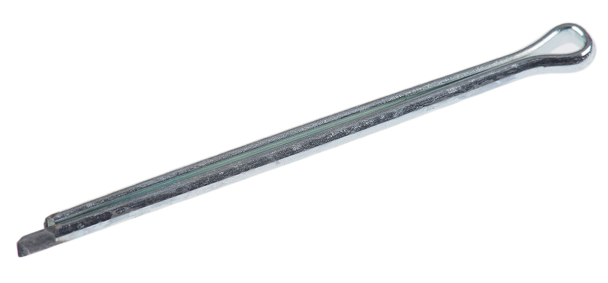 RS PRO 32mm Bright Zinc Plated Steel Split Pin, 2mm Diameter