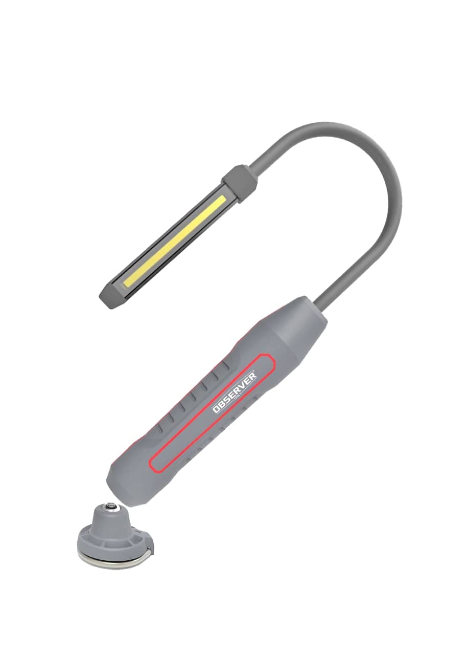 Observer Tools LED Inspection Lamp, Flexible Arm, 600 Lumens, IP54