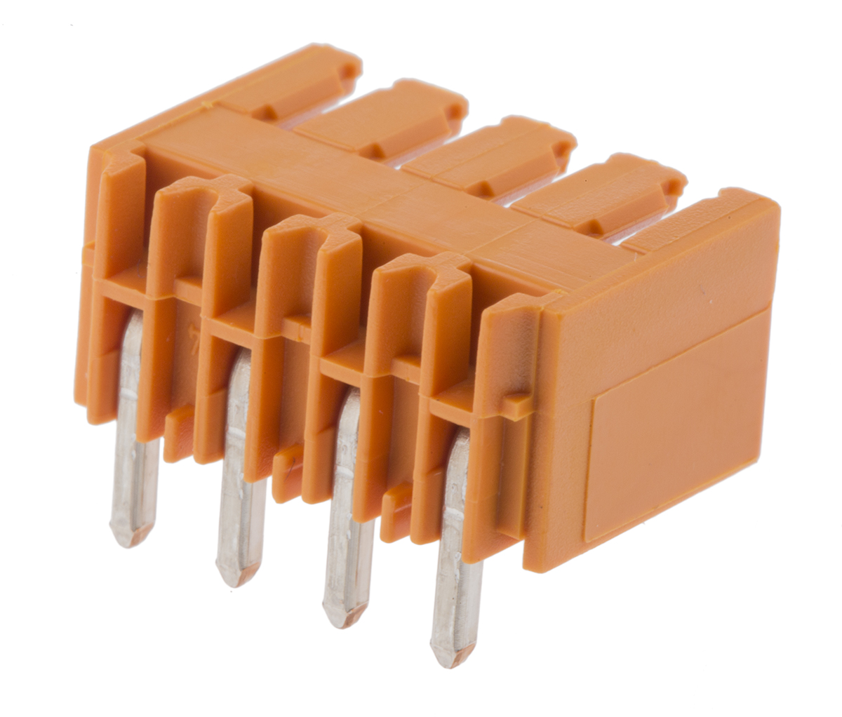 Weidmuller, 3.5mm Pitch, OMNIMATE SL, 4 Way, Right Angle, Pluggable Terminal Block, Header, Through Hole, Solder