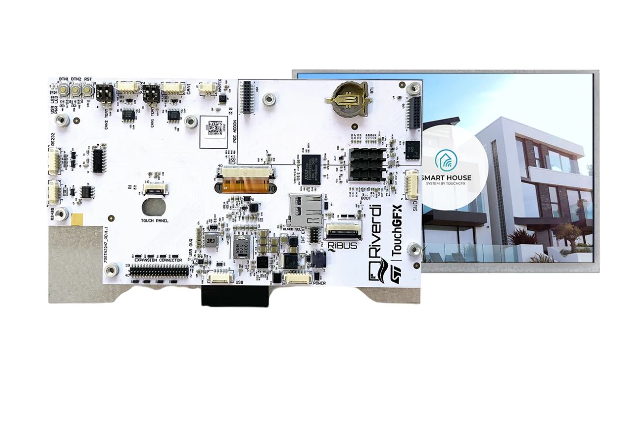 Riverdi RVT70HSSNWN00 IPS TFT TFT LCD Display, 7in, 1024 x 600pixels