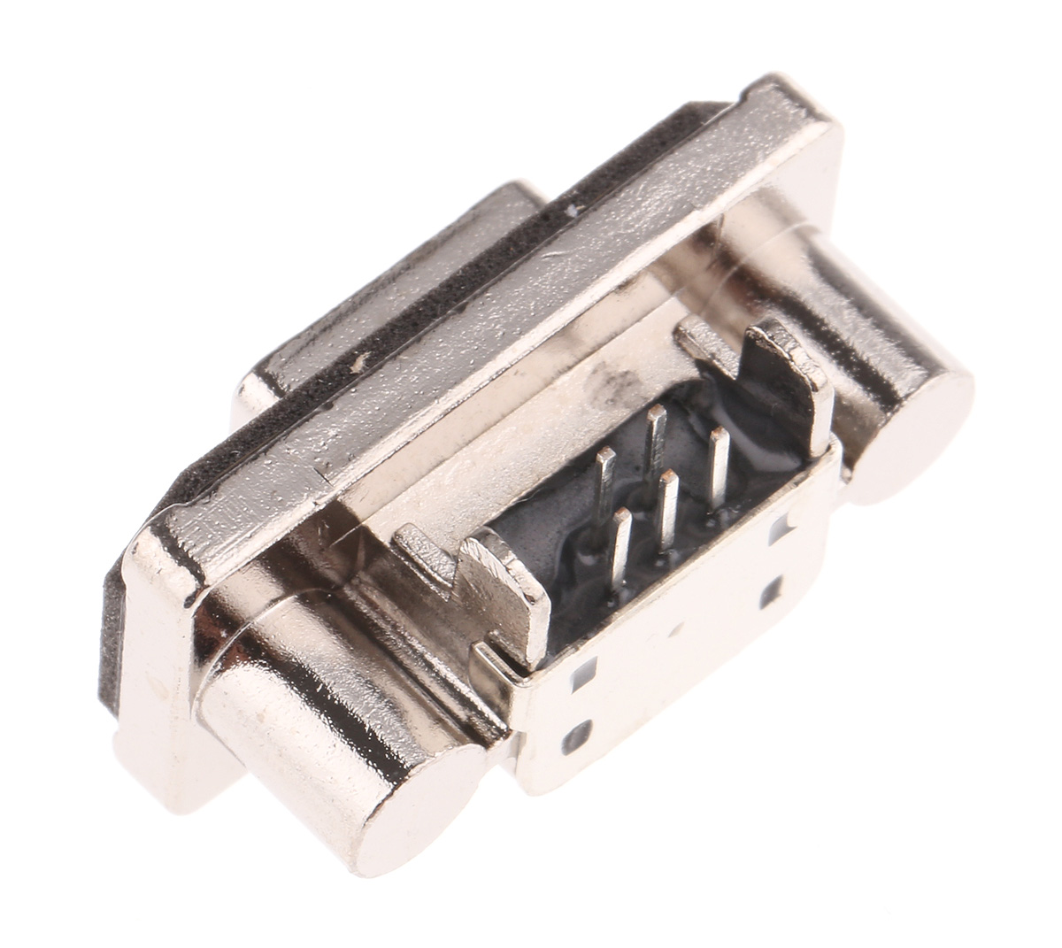 Amphenol Communications Solutions Right Angle, Through Hole, Socket Type Micro AB 2.0 USB Connector
