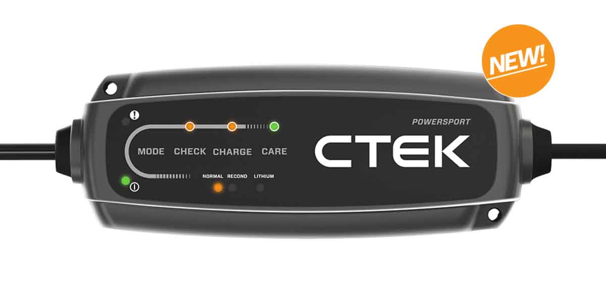 CTEK CT5 POWERSPORT Battery Charger For LiFePO4 12 V 14.4V 2.3A with UK plug