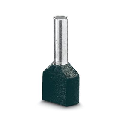 Phoenix Contact Insulated Ferrule, 10mm Pin Length, 2.3mm Pin Diameter, Black