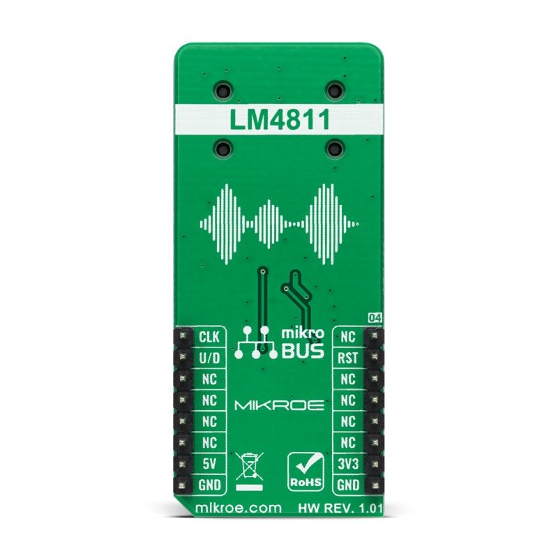 MikroElektronika MIKROE-4766, Headphone AMP Click Audio Amplifier mikroBus Click Board for mikroBUS socket for Audio