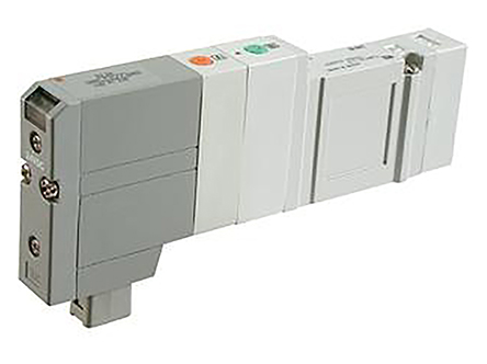SMC 5/2 Pneumatic Solenoid Valve - Solenoid/Pilot SV2000 Series 24V dc