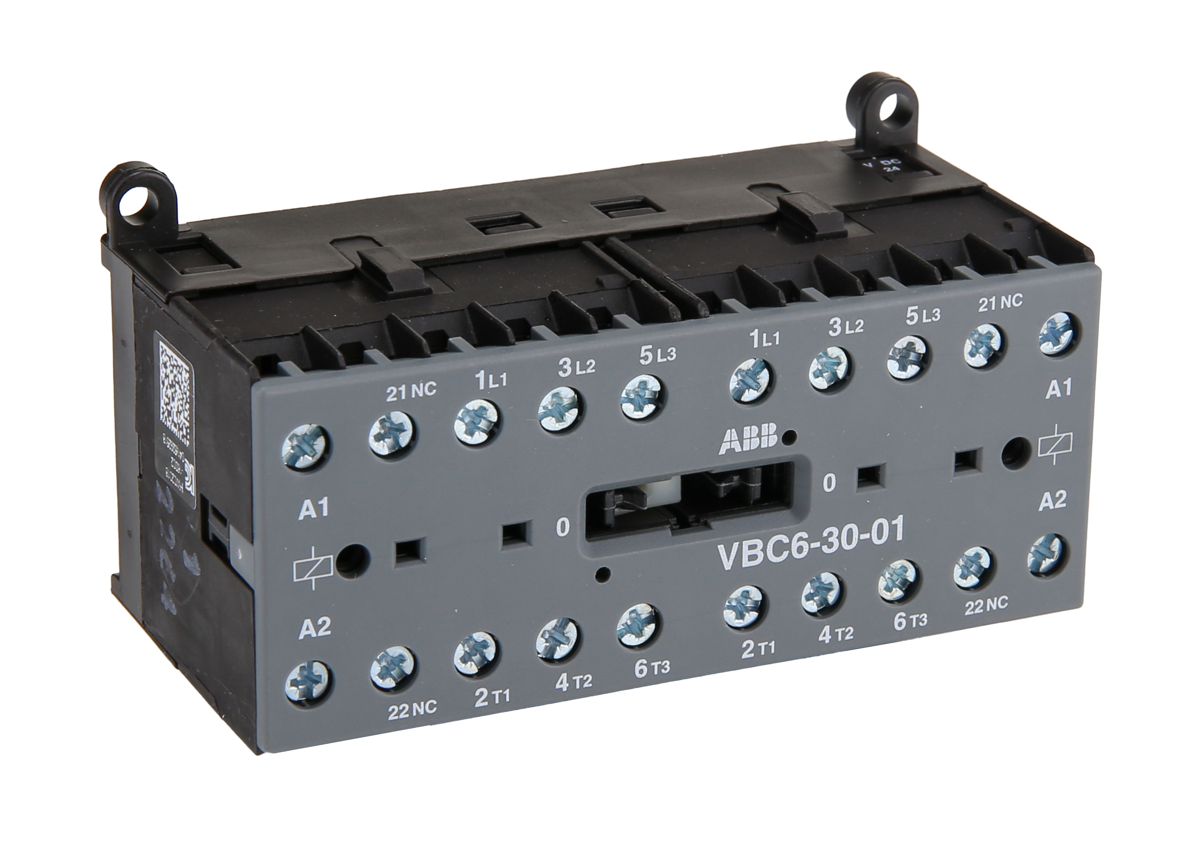 ABB VBC6-30-01 GJL Contactor, 24 V Coil, 3-Pole, 20 A, 4 kW, 3NO