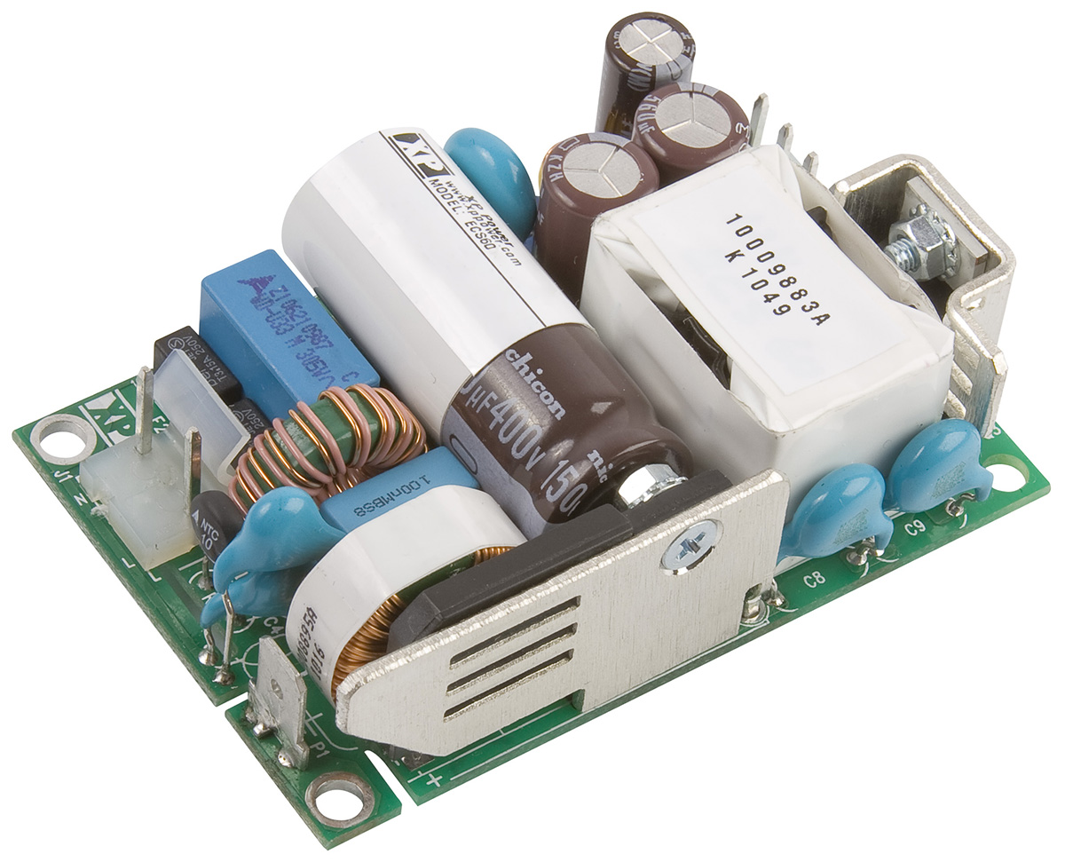 XP Power Switching Power Supply, ECS60US48, 48V dc, 1.25A, 60W, 1 Output, 120 → 370 V dc, 80 → 264 V ac