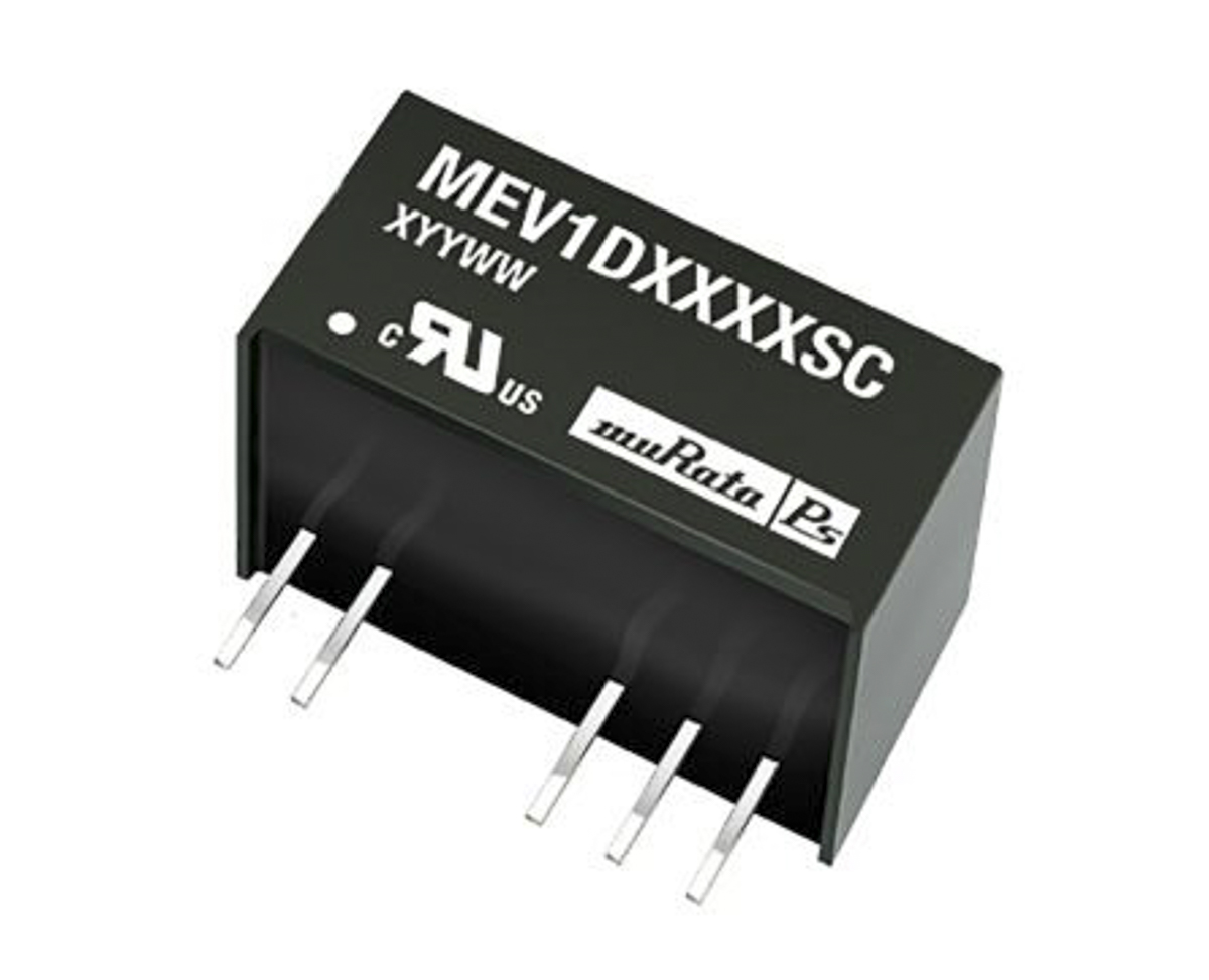 Murata Power Solutions MEV1 DC-DC Converter, ±15V dc/ ±33mA Output, 21.6 → 26.4 V dc Input, 1W, Through Hole,