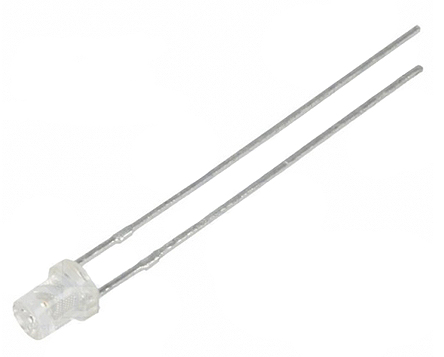 Kingbright4.1 V Green LED 3mm Through Hole, Cylindrical L-47XZGC