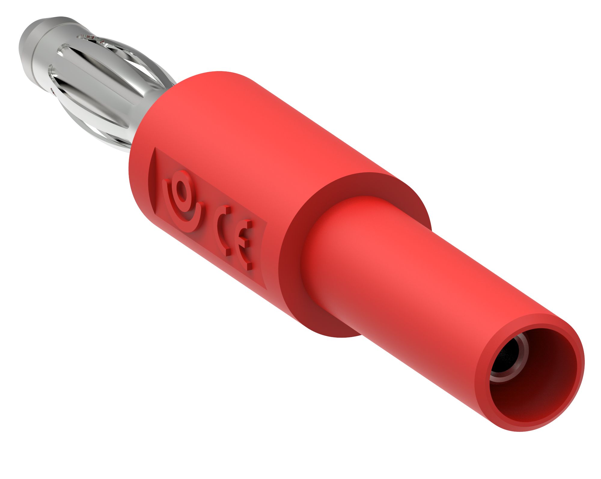 Electro PJP Red, Female to Male Banana adapter and Nickel Plated