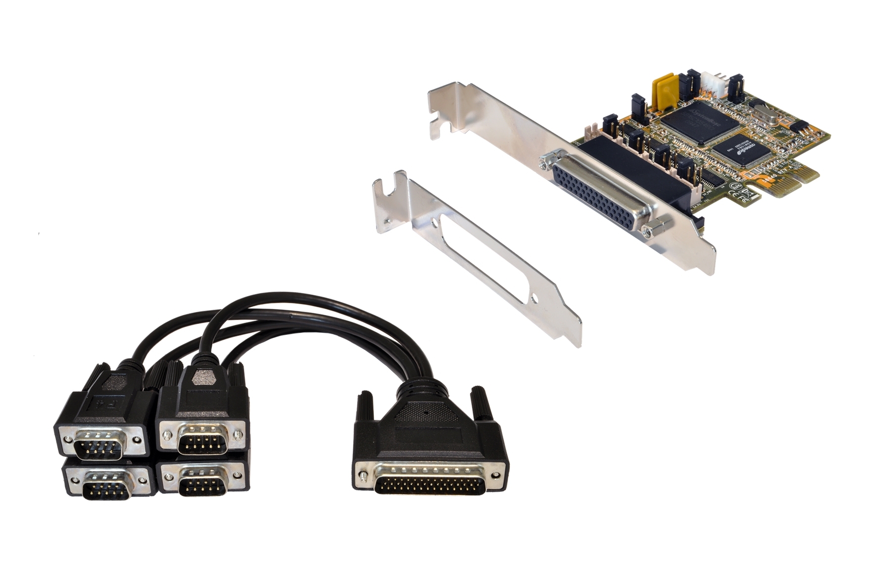 Exsys 4 Port PCIe RS232 Serial Card