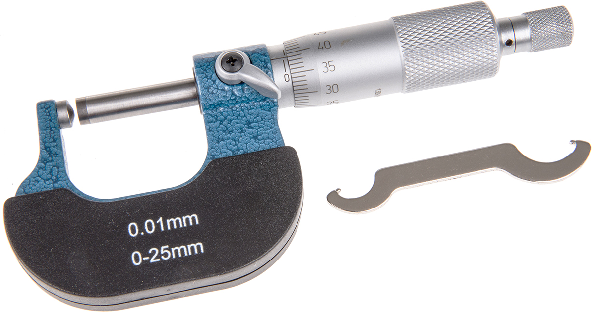 RS PRO Special Micrometer, Range 0 mm →25 mm