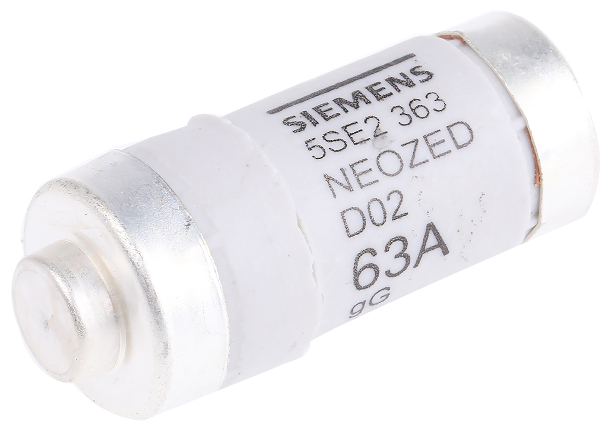 Siemens 63A D02 Neozed Fuse, gG, 400V ac