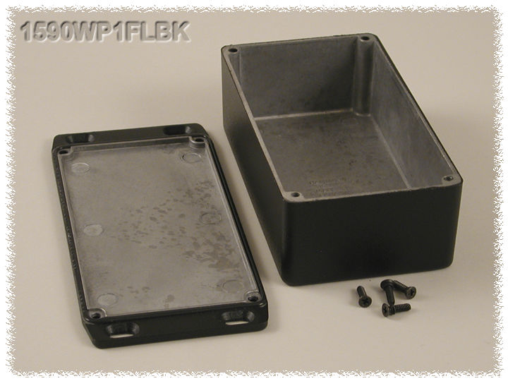 Hammond 1590 Series Die Cast Aluminium Enclosure, IP65, Flanged, 183 x 53 x 80mm