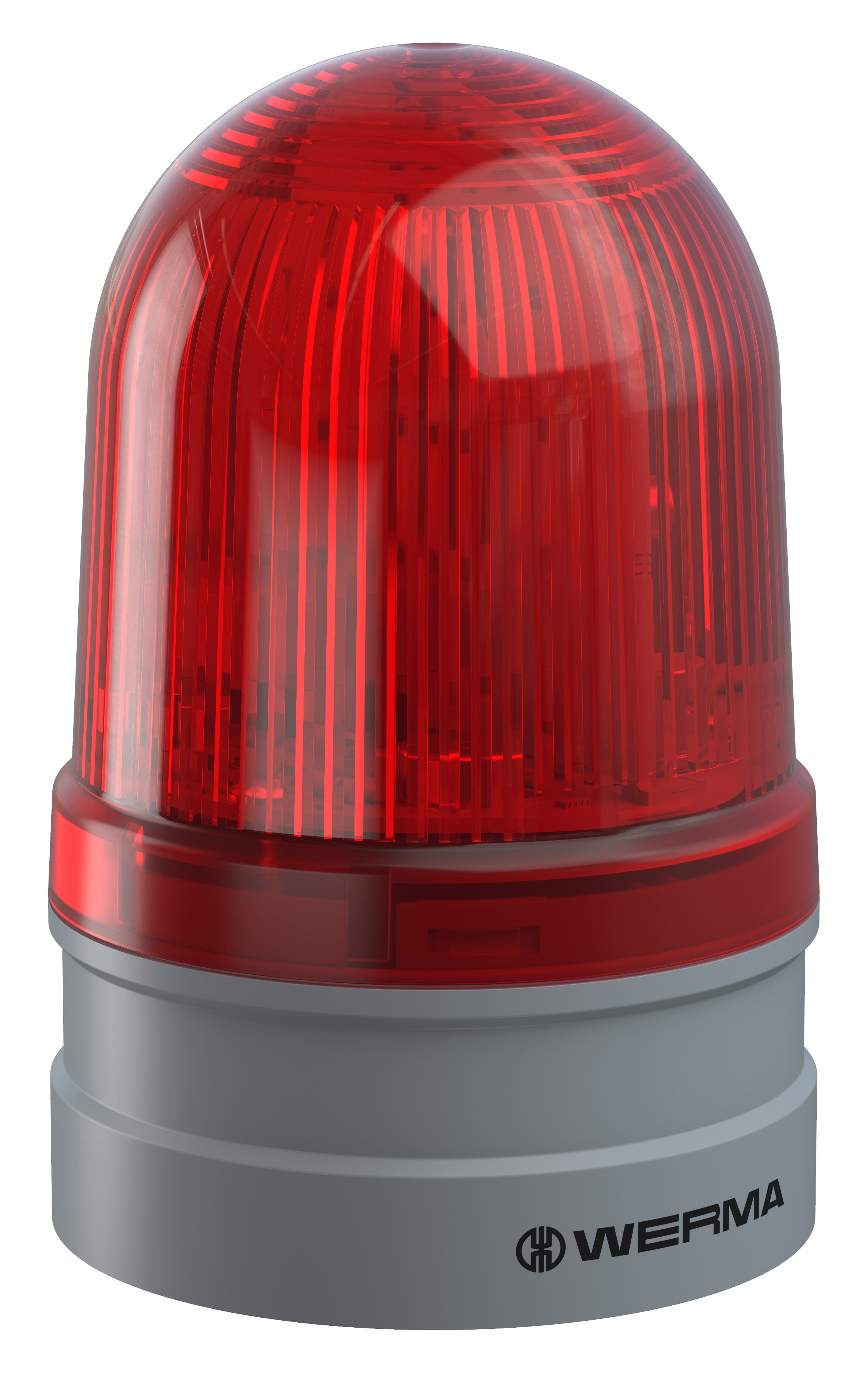 Werma EvoSIGNAL Series Red Rotating Beacon, 12/24 V ac/dc, Base Mounted, LED Bulb, IP66