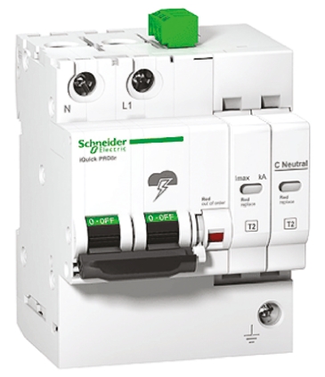 Schneider Electric Surge Protector, 20kA, DIN Rail Mount