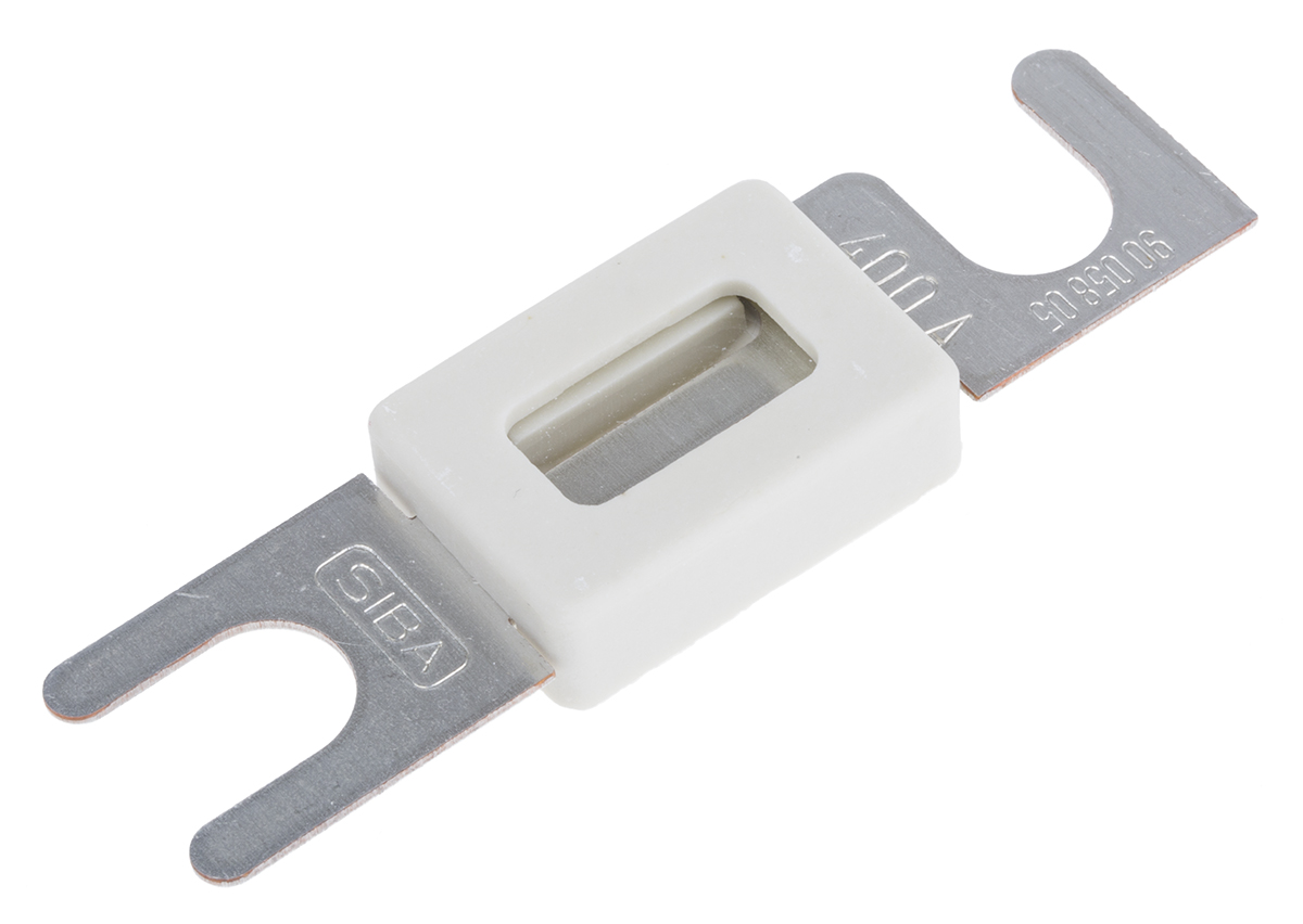 SIBA 400A White Automotive Car Fuse, 80V dc
