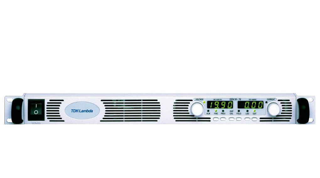 TDK-Lambda GEN Series Analogue, Digital Bench Power Supply, 0 → 600V dc, 0 → 2.6A, 1-Output, 1.56kW