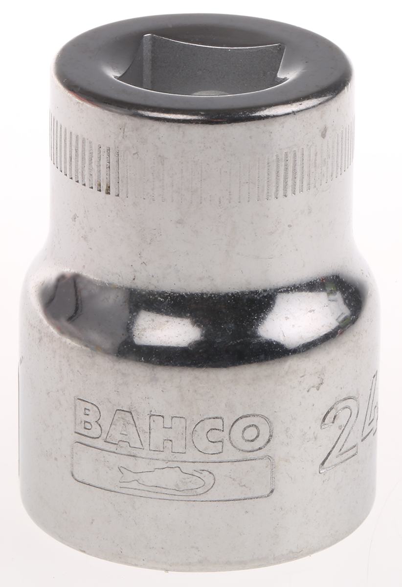Bahco 1/2 in Drive 24mm Standard Socket, 12 point, 41 mm Overall Length