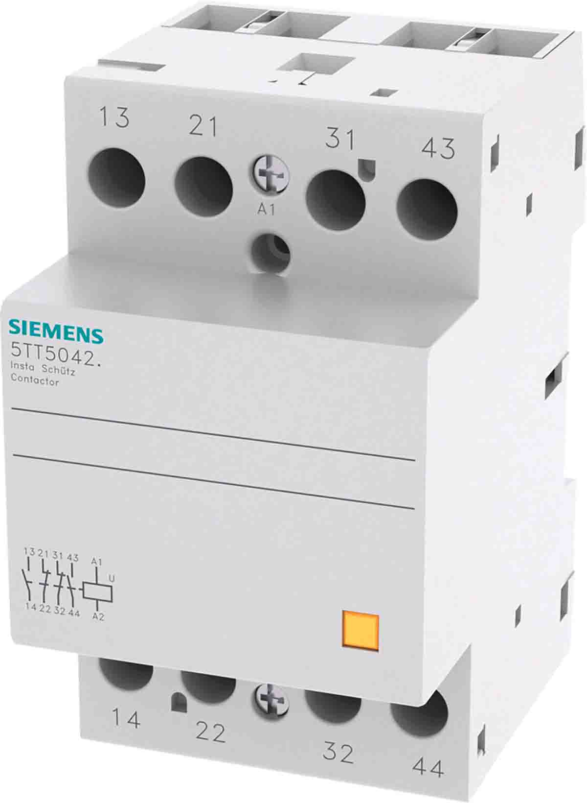 Siemens SENTRON 5TT INSTA Contactor, 230 V ac Coil, 4-Pole, 40 A, 4 kW, 2NO + 2NC