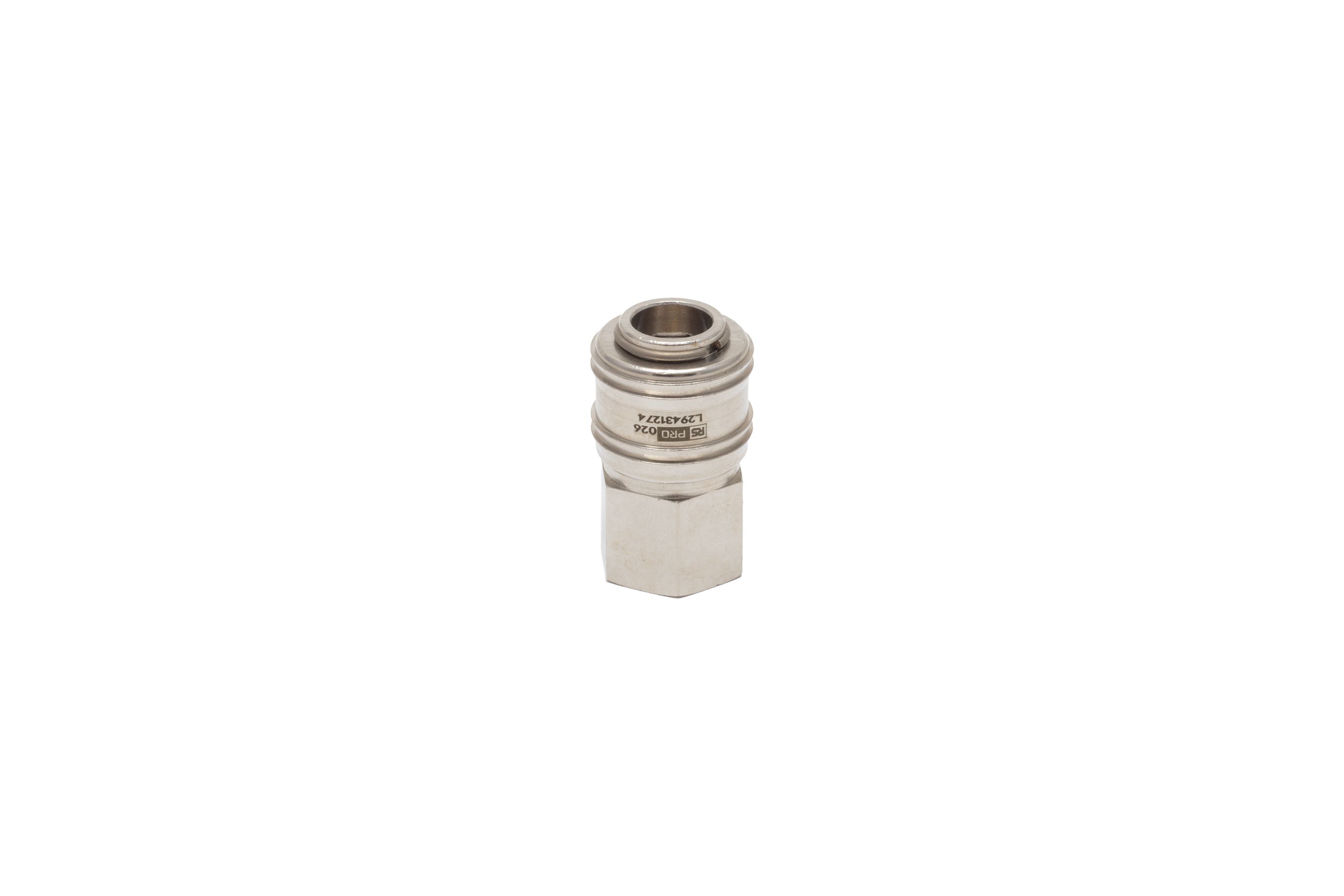 RS PRO Brass Female Pneumatic Quick Connect Coupling, 1/8 BSP Female Threaded