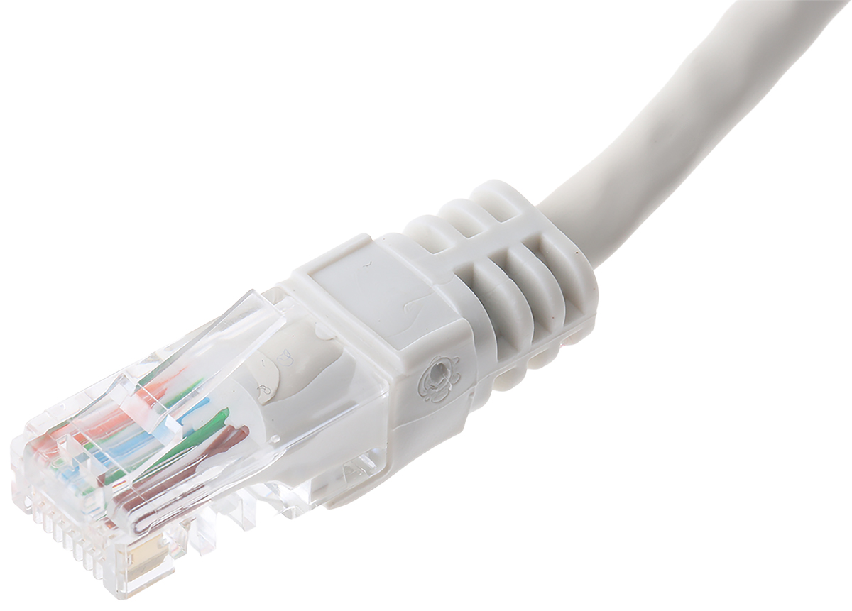 Decelect, 10m Cat5e, Grey RJ45 to Male RJ45 Male, U/UTP Unshielded, Terminated PVC Sheath