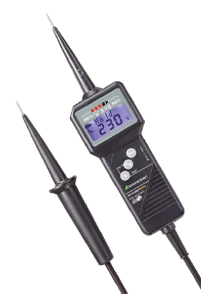Gossen Metrawatt METRAVOLT 12D+L, LCD Voltage tester, 1000 V ac, 1500V dc, Continuity Check, Battery Powered, CAT IV