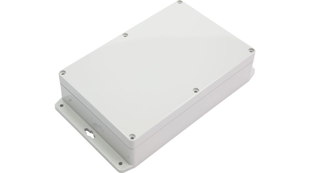 RND RND 455 Series Light Grey Polycarbonate General Purpose Enclosure, IP67, Light Grey Lid, 146x222x55mm
