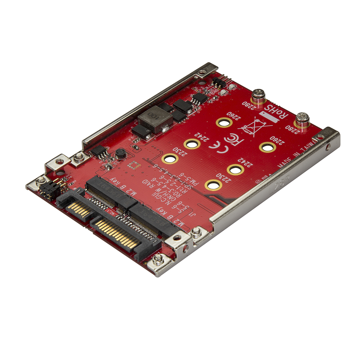 StarTech.com 2 port 2.5 in Dual Slot M.2 to SATA Adapter