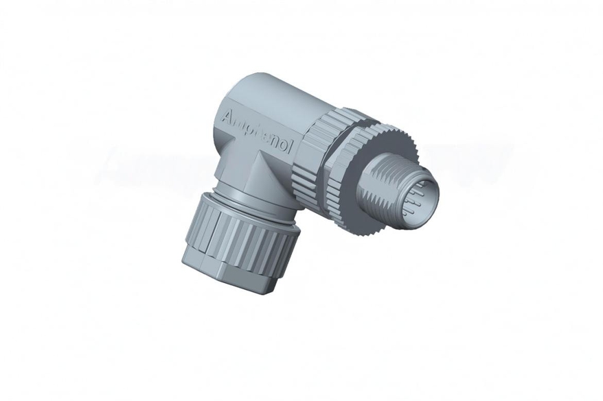 Amphenol Industrial Circular Connector, 5 Contacts, M12 Connector, Plug, Male, IP68