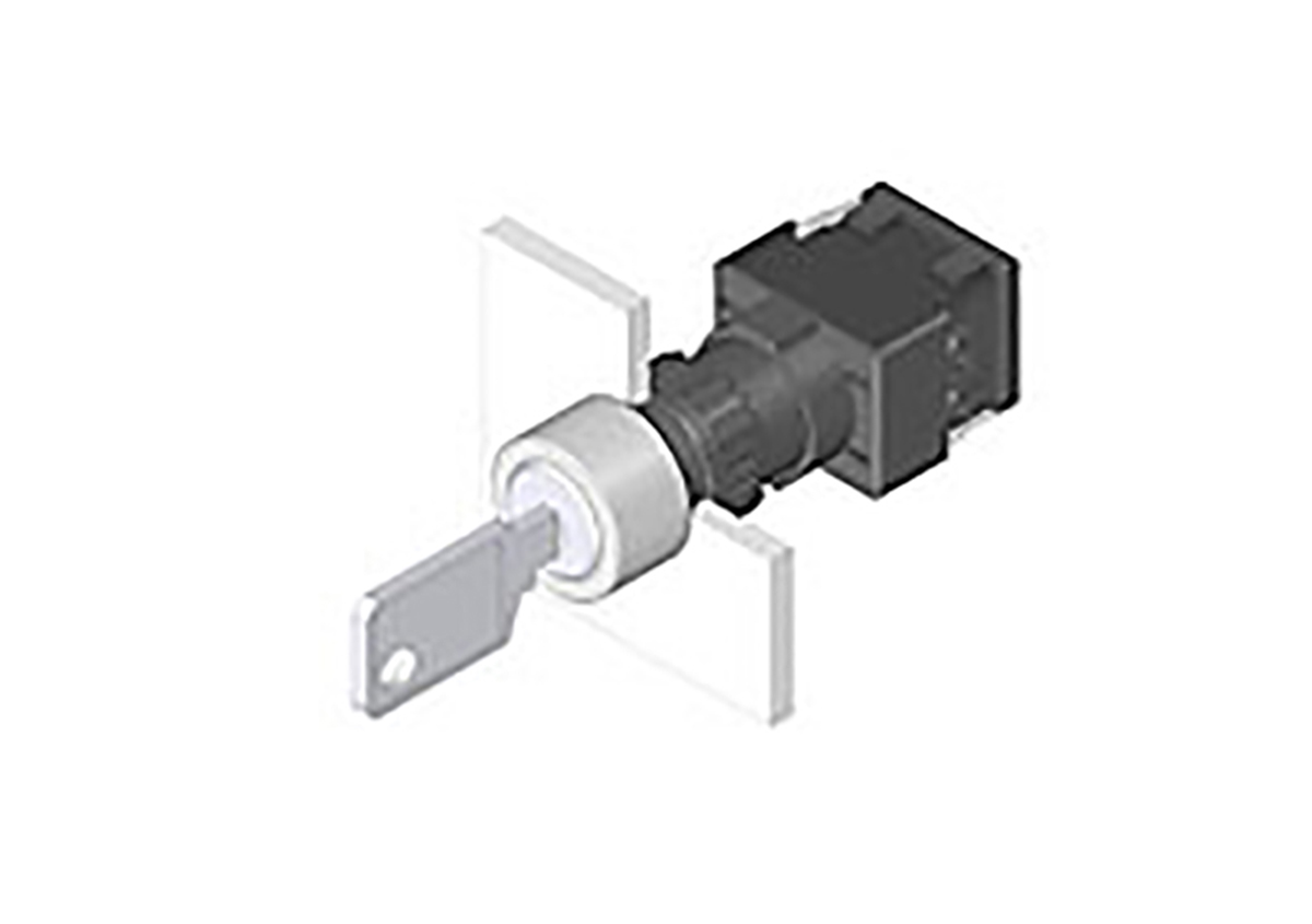 IP65 Keylock Switch, 5 A 2-Way Standard-Key