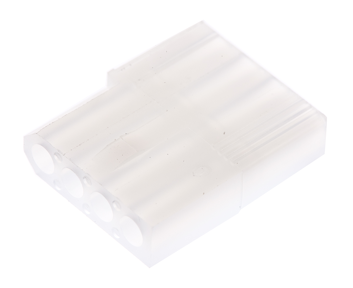 Molex, STANDARD .062" Female Connector Housing, 3.68mm Pitch, 4 Way, 1 Row