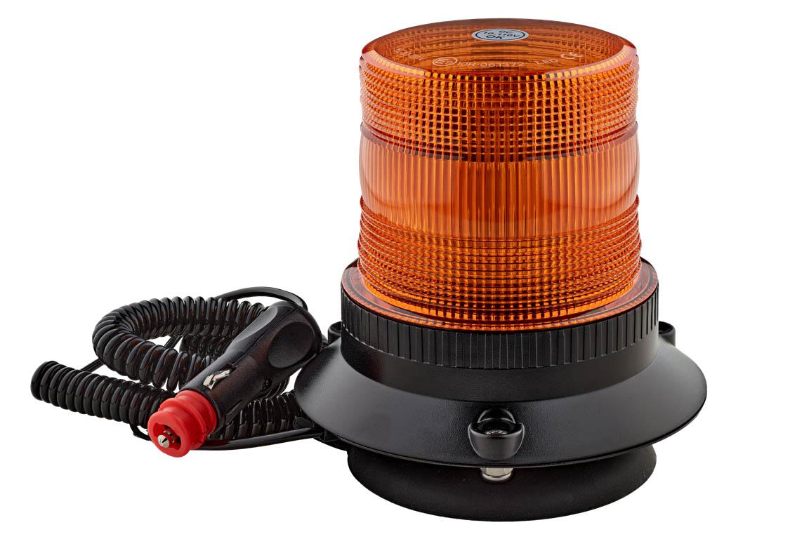 RS PRO Amber Flashing Beacon, 10 → 110 V, Base Mount, LED Bulb