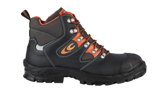 Cofra TROLL S3S CI LG SC FO SR Black, Orange Non Metallic Toe Capped Unisex Safety Boots, UK 9, EU 43