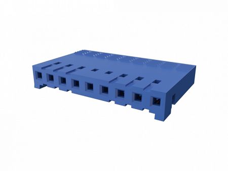 Amphenol Communications Solutions Crimp Connector Housing, 2.54mm Pitch, 9 Way, 1 Row