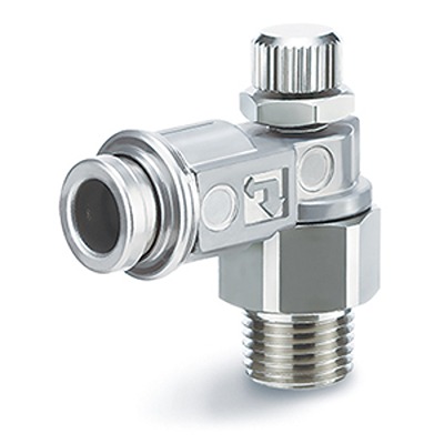 SMC ASB Series Threaded Pneumatic Silencer & Exhaust Restrictor Function Fitting, G 1/8 Inlet Port, 8mm Tube Inlet