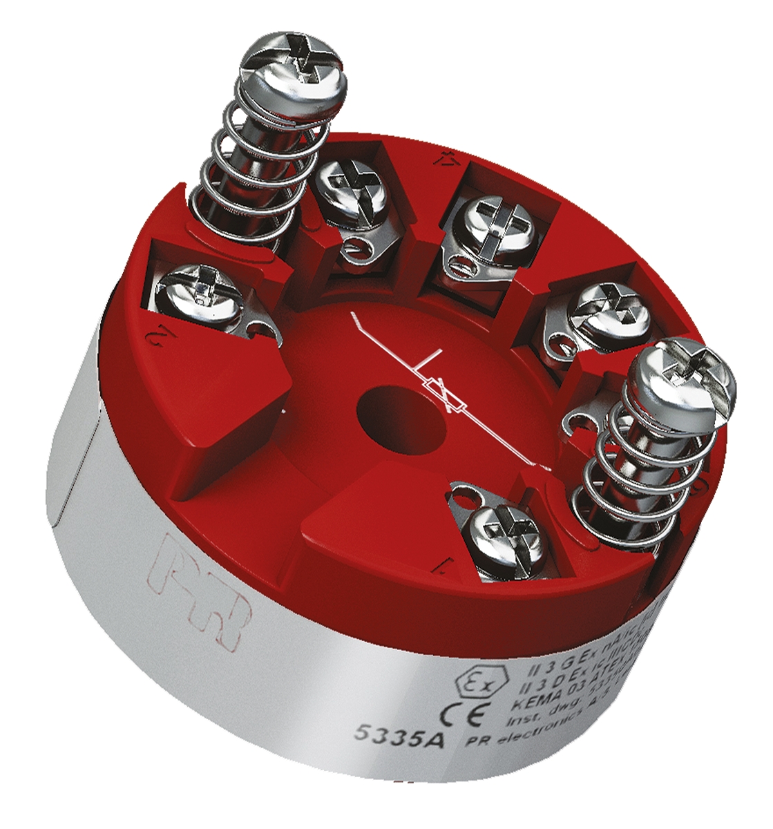 PR Electronics 5300 Temperature Transmitter Linear Resistance, RTD, Thermocouple, Voltage Input, 8 → 35 V dc