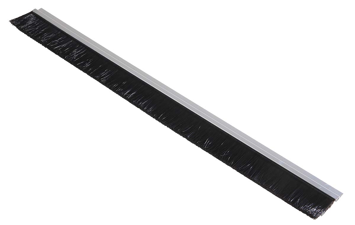 RS PRO Black Aluminium Brush Strip, 75mm