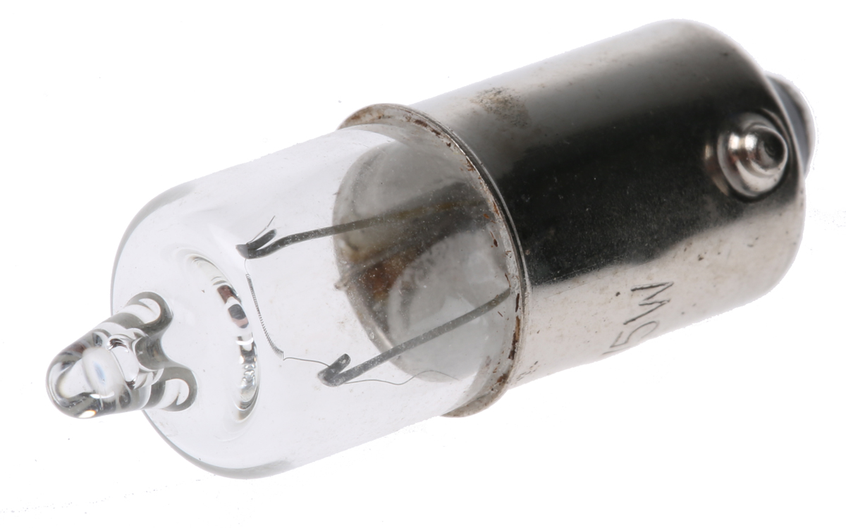 RS PRO BA9s Indicator Light, Clear, 12 V, 417 mA, 250h