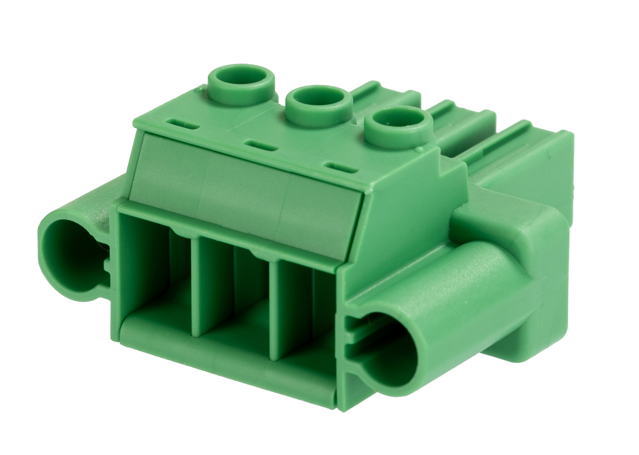 Phoenix Contact, 7.62mm Pitch, PC 5/3-STF1-7.62, 3 Way, , Pluggable Terminal Block, Plug, Plug-In, Screw Termination,