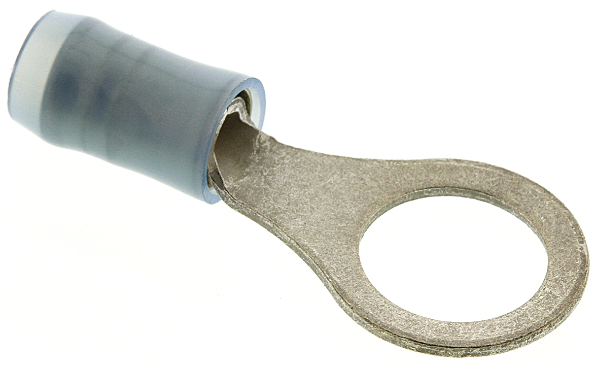 TE Connectivity, PIDG Insulated Ring Terminal, M8 Stud Size, 1.25mm² to 2mm² Wire Size, Blue
