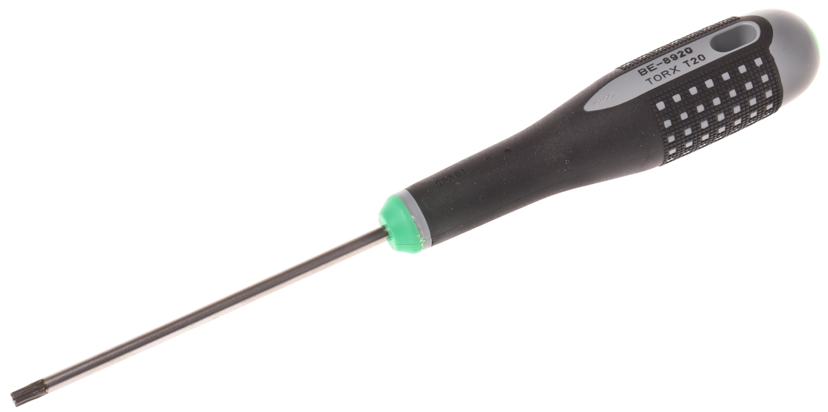 Bahco Torx  Screwdriver, T20 Tip, 100 mm Blade, 222 mm Overall