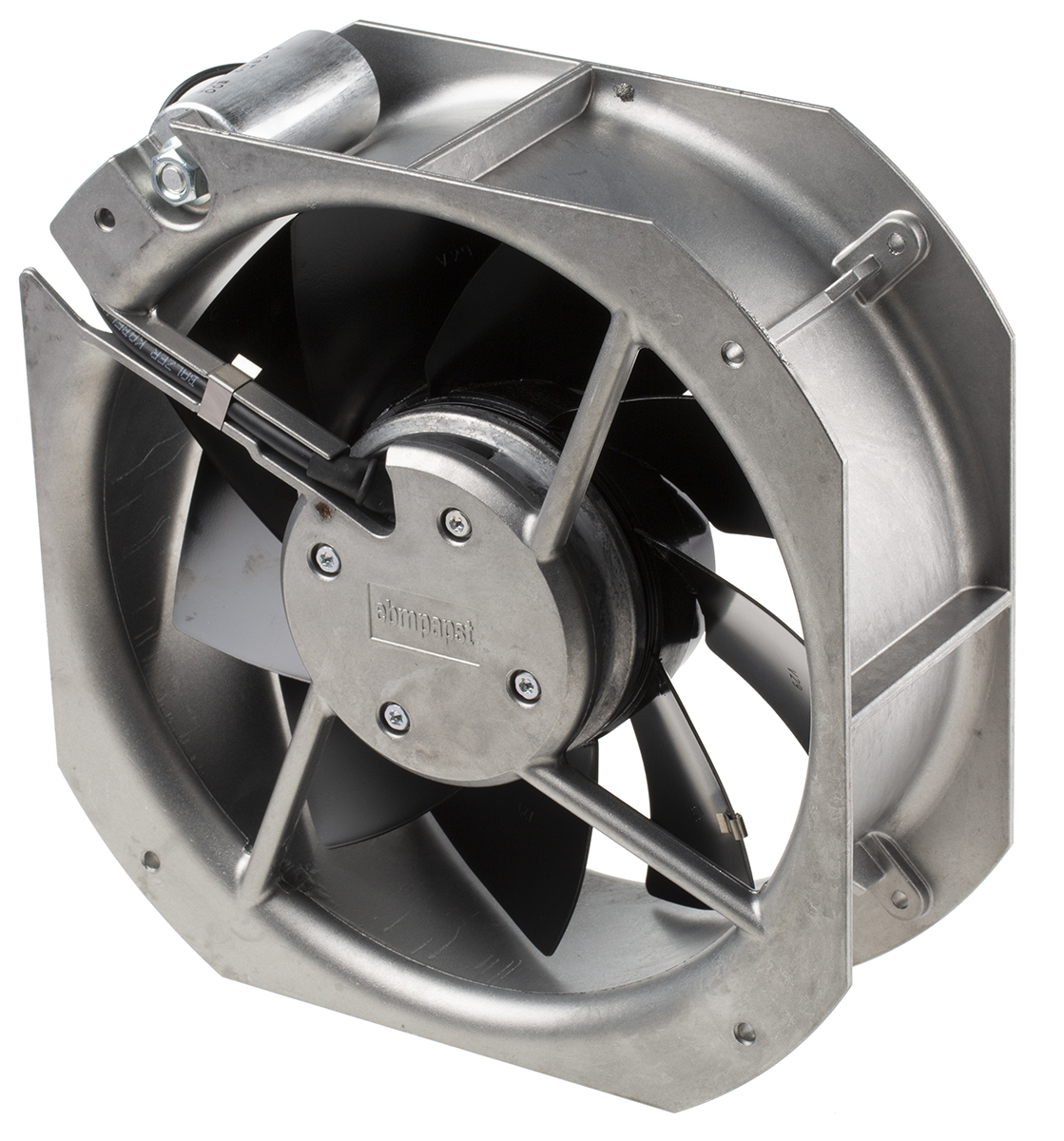 ebm-papst W2E200H Series Axial Fan, 115 V ac, AC Operation, 925m³/h, 64W, 580mA Max, 225 x 225 x 80mm