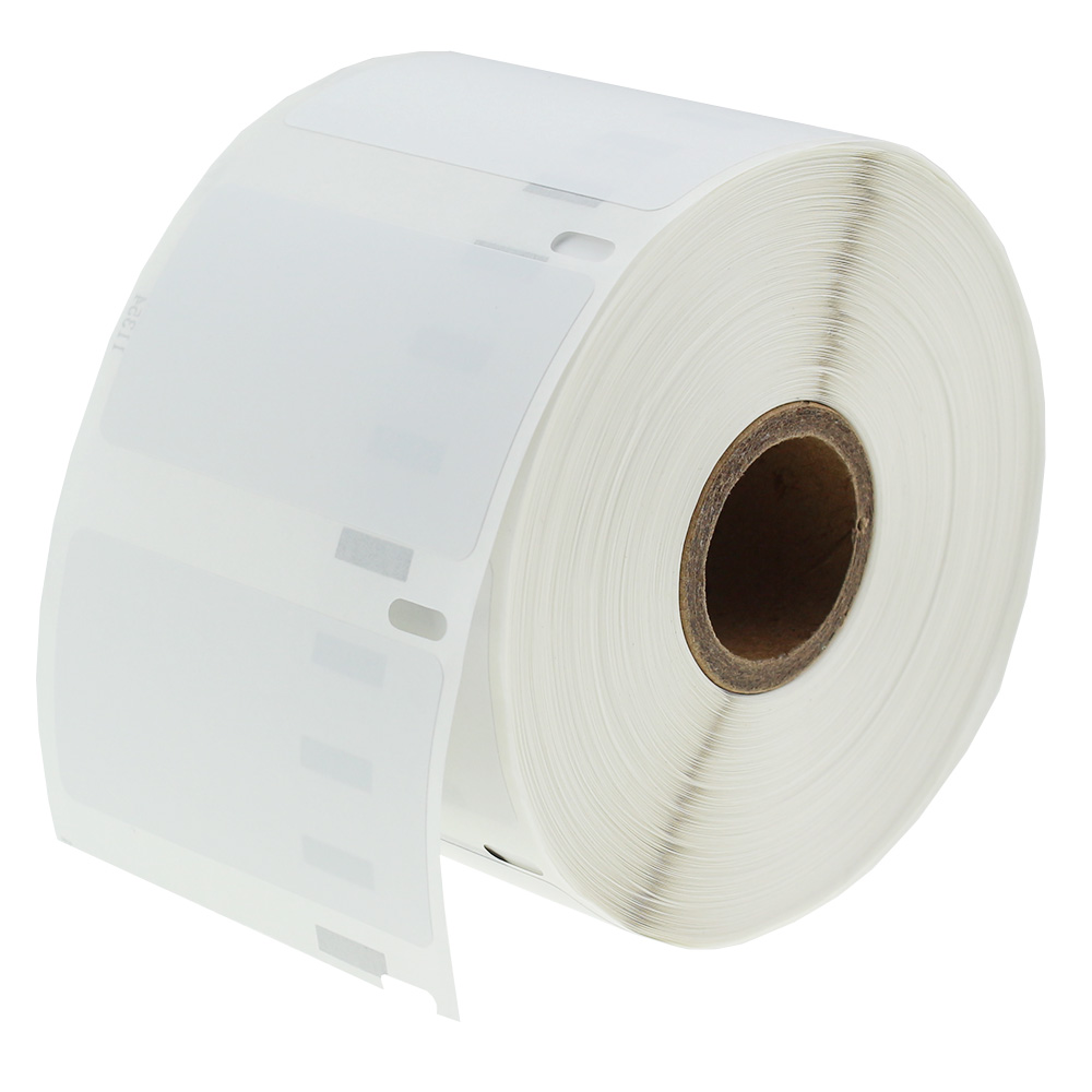 RS PRO White Black Print Label Roll, 32mm Width, 57mm Height, 1000Per Roll Qty