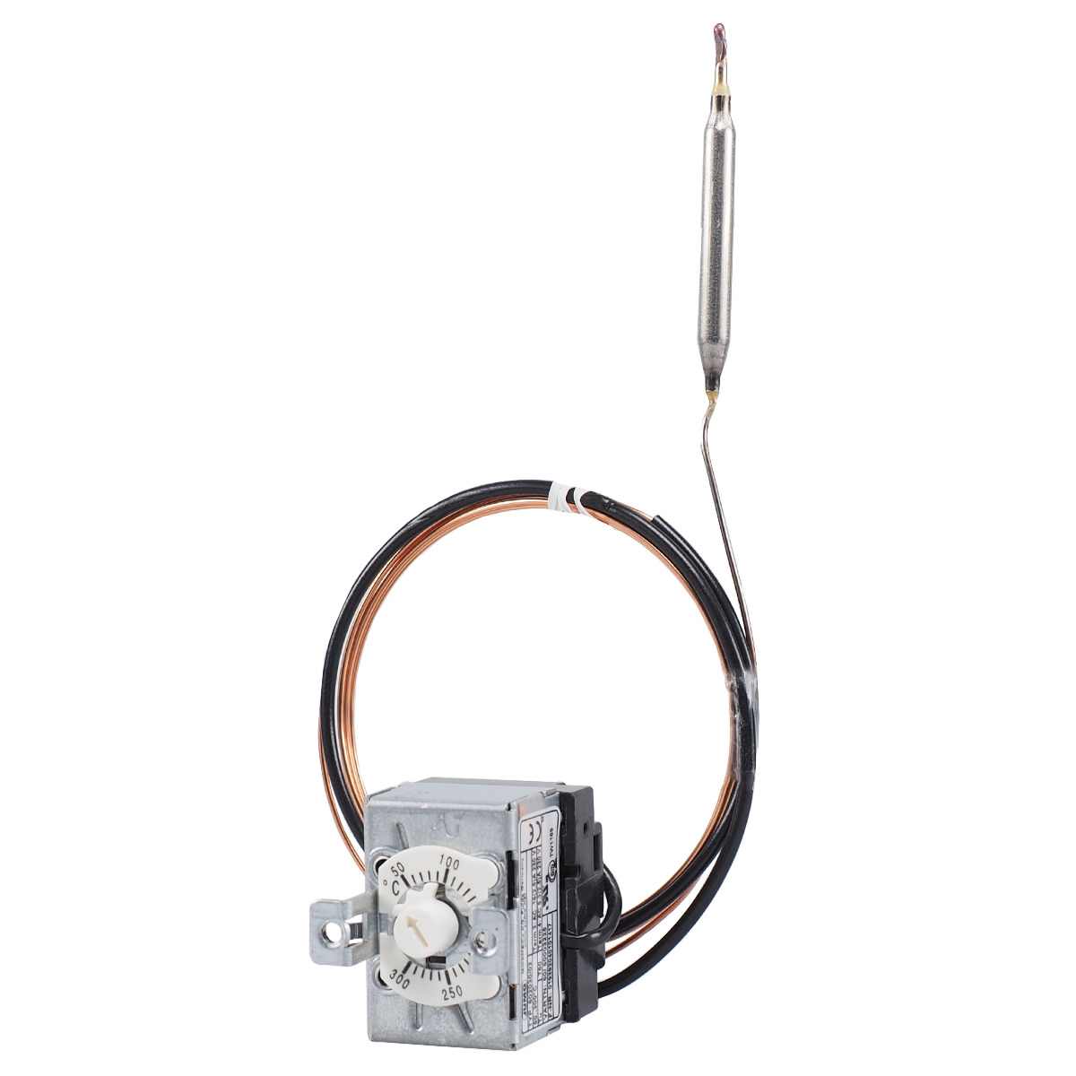 Jumo Capillary Thermostat, 300°C Max, NC, Automatic Reset, Panel Mount