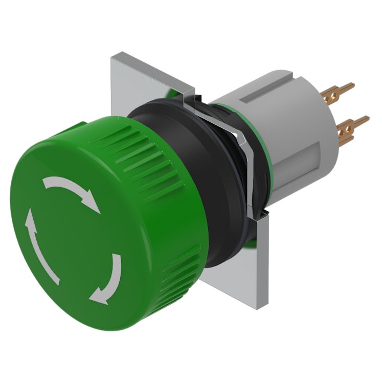 EAO Pushbutton Actuator for Use with Switching Devices