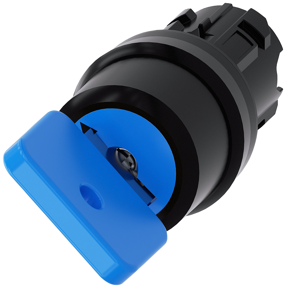 Siemens SIRIUS ACT 3SU10 2-position Key Switch Head, Momentary, 22mm Cutout